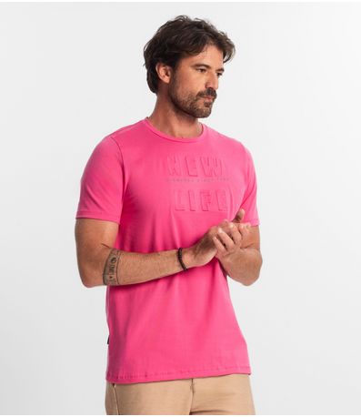 Camiseta Masculina Diametro Rosa