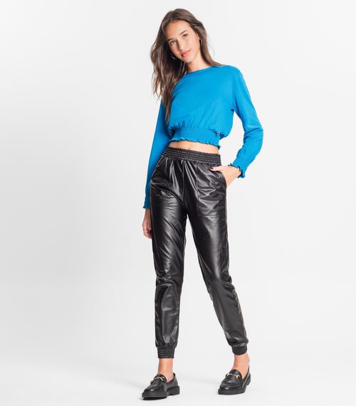 Calça Jogger Cirre Juvenil Minty Preto