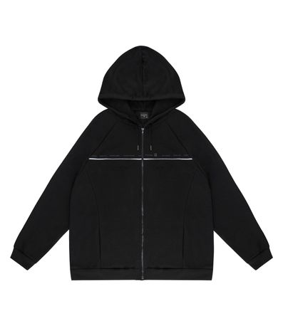 Jaqueta Masculina Plus Size Com Capuz Diametro Preto