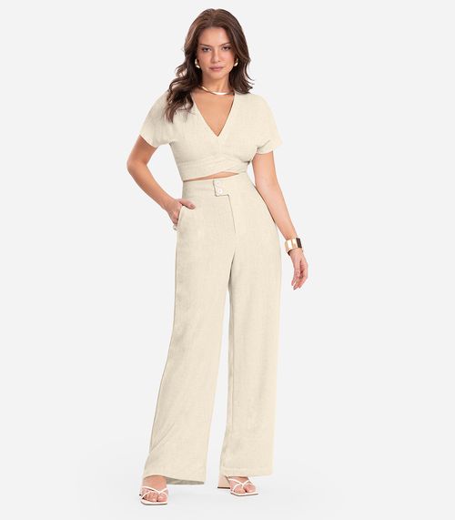 Calça Feminina Linho Strong Endless Bege