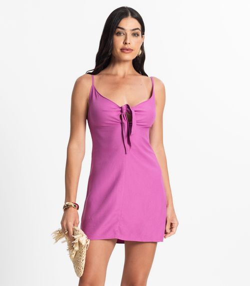 Vestido Feminino Alcinha Com Amarração Select Roxo