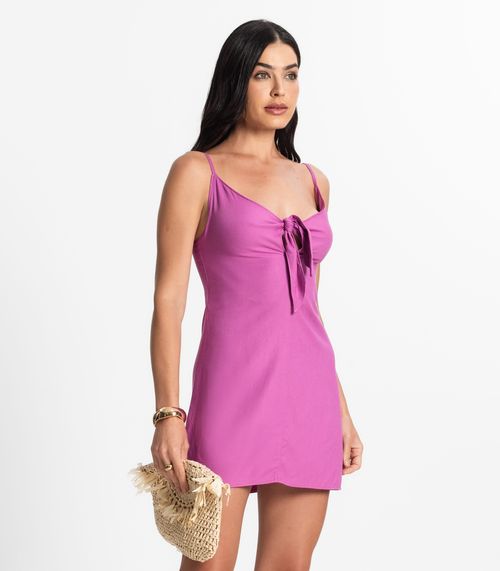 Vestido Feminino Alcinha Com Amarração Select Roxo