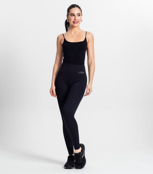 Calca Legging Feminina Poliamida Seamless Loa Preto