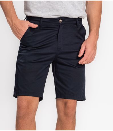 Bermuda Masculina Em Sarja Diametro Azul