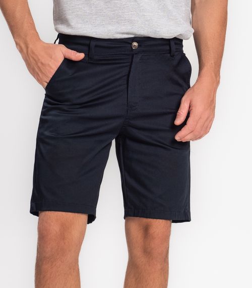 Bermuda Masculina Em Sarja Diametro Azul