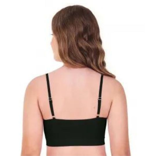 Top Teen com bojo Removível Sem Costura Zee Rucci Preto