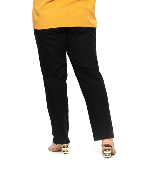 Calça Feminina Plus Size Secret Glam Preto