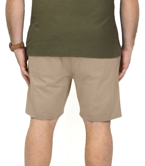 Bermuda Masculina Plus Size Sarja Twill Diametro Marrom