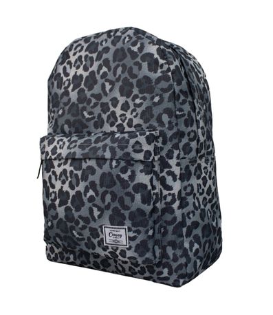 Mochila Escolar Estampa Animal Print Yins Preto