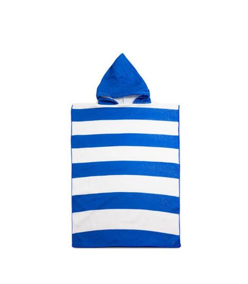 Poncho Infantil Atoalhado Camesa Azul