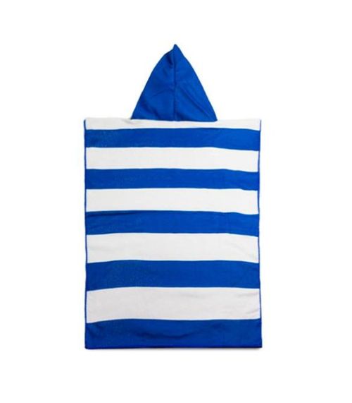 Poncho Infantil Atoalhado Camesa Azul