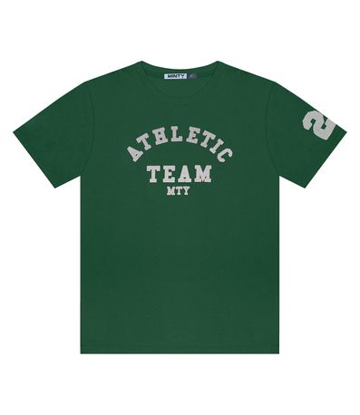 Camiseta Juvenil Masculina Em Meia Malha Minty Verde