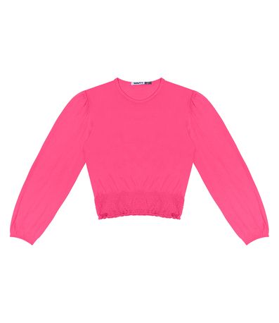 Blusão Juvenil Feminino Manga longa Minty Rosa