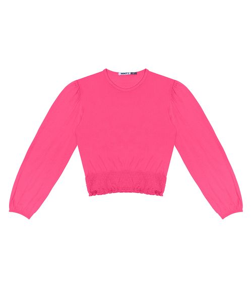 Blusão Juvenil Feminino Manga longa Minty Rosa