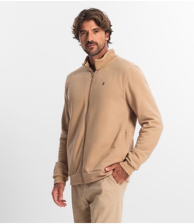 Jaqueta Masculina Em Moletom Diametro Marrom