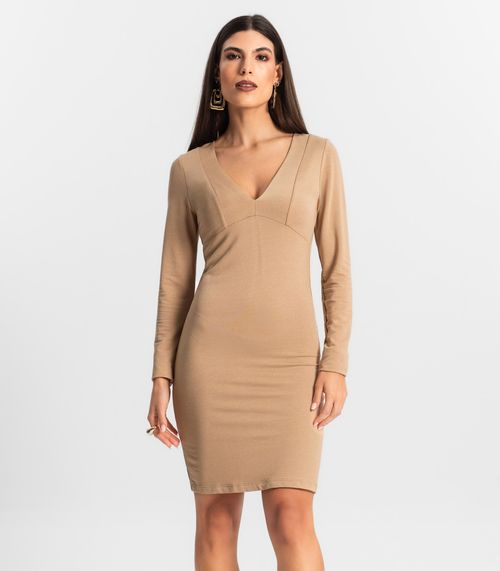 Vestido Manga Longa Endless Marrom