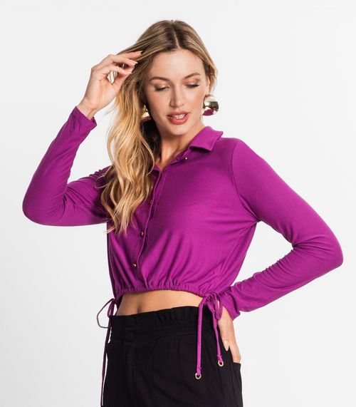 Camisa Manga Longa Feminina Endless Roxo
