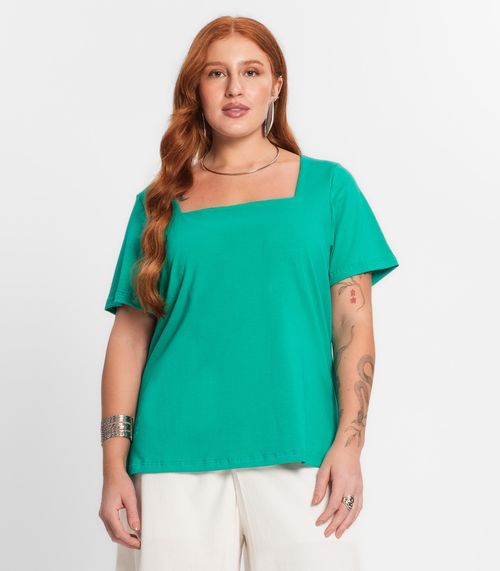 Blusa Feminina Plus Size Secret Glam Verde