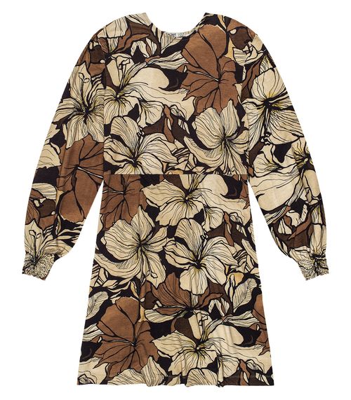 Vestido Curto Plus Size Secret Glam Marrom