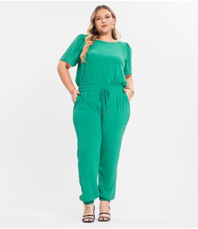 Calça Jogger Secret Glam Plus Verde
