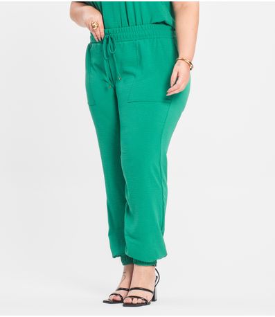 Calça Jogger Secret Glam Plus Verde