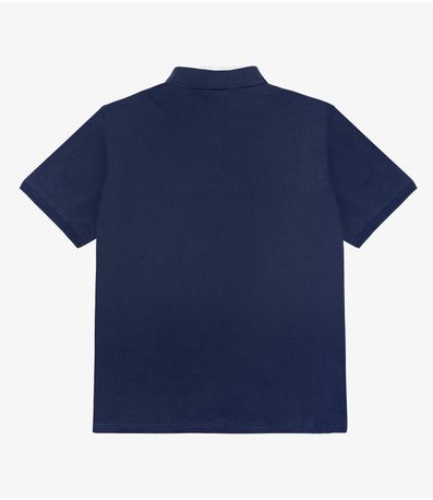 Polo Masculina Plus Size Select Azul