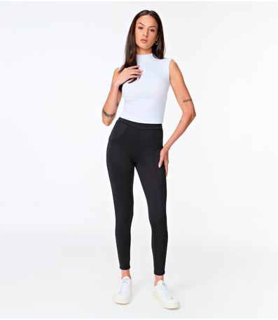 Calça Feminina Montaria Neoprene com elastano MMT Preto