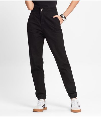 Calça Feminina  Jogger De Sarja Emporio Azul