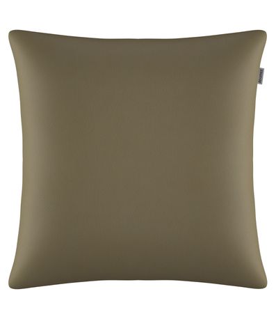 Capa De Almofada Couro Eco Adomes Marrom