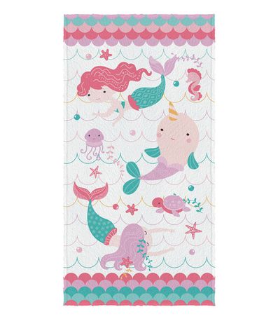 Toalha de Banho Infantil Estampada Lepper Rosa