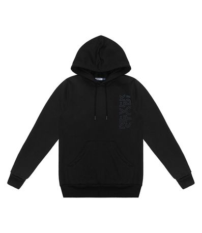 Blusão Juvenil Masculino Em Moletom Minty Preto