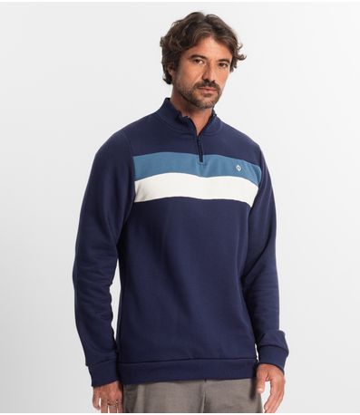 Blusão Masculino Moletom Diametro Azul