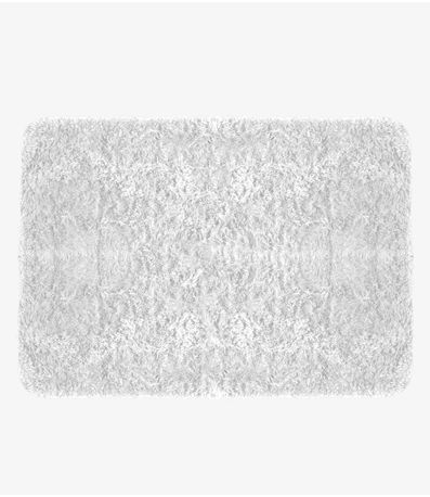 Tapete Felpudo 100 cm x 140 cm Infinita Cor Branco