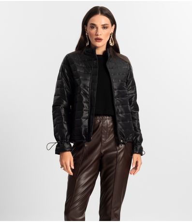 Jaqueta Feminina Microfibra Endless Preto