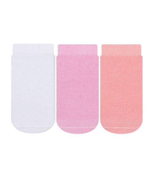Kit 3 Pares de Meia Soquete Feminina Cia da Meia Branco