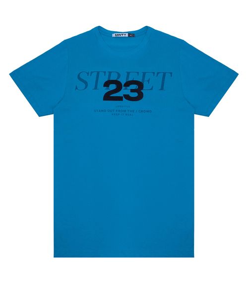 Camiseta Juvenil Masculina Minty Azul