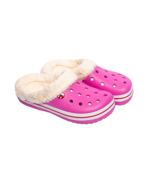 Babuche Pantufa Adulto Yvate Rosa