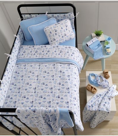 Manta Dupla Face Baby Vivaldi Azul