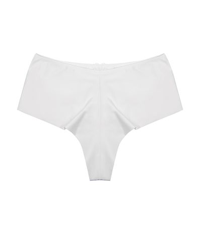 Calcinha Microfibra Adulto Fio Duplo Dukali Branco