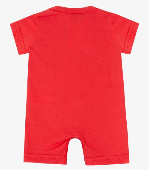 Macaquinho Infantil Menino Meia Malha Viston Vermelho