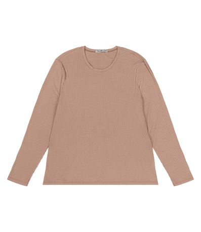 Blusa Manga Longa Ribana Canelada Secret Glam Marrom