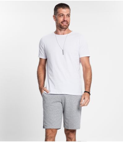 Bermuda Moletom Masculina Select Cinza