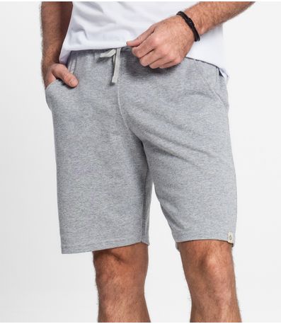 Bermuda Moletom Masculina Select Cinza