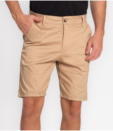 Bermuda Masculina Em Sarja Diametro Marrom