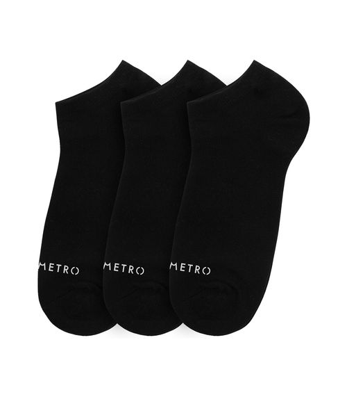 Kit 3 Pares De Meia Soquete Adulta Diametro Preto