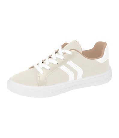 Tênis Feminino Casual Moleca Bege