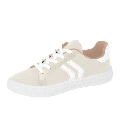 Tênis Feminino Casual Moleca Bege