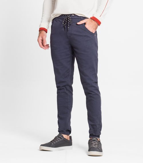 Calça Com Bolso Masculina Em Sarja Diametro Cinza