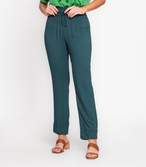 Calça Feminina Em Viscose Endless Verde