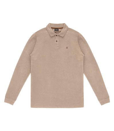 Polo Masculina Manga Longa Diametro Marrom